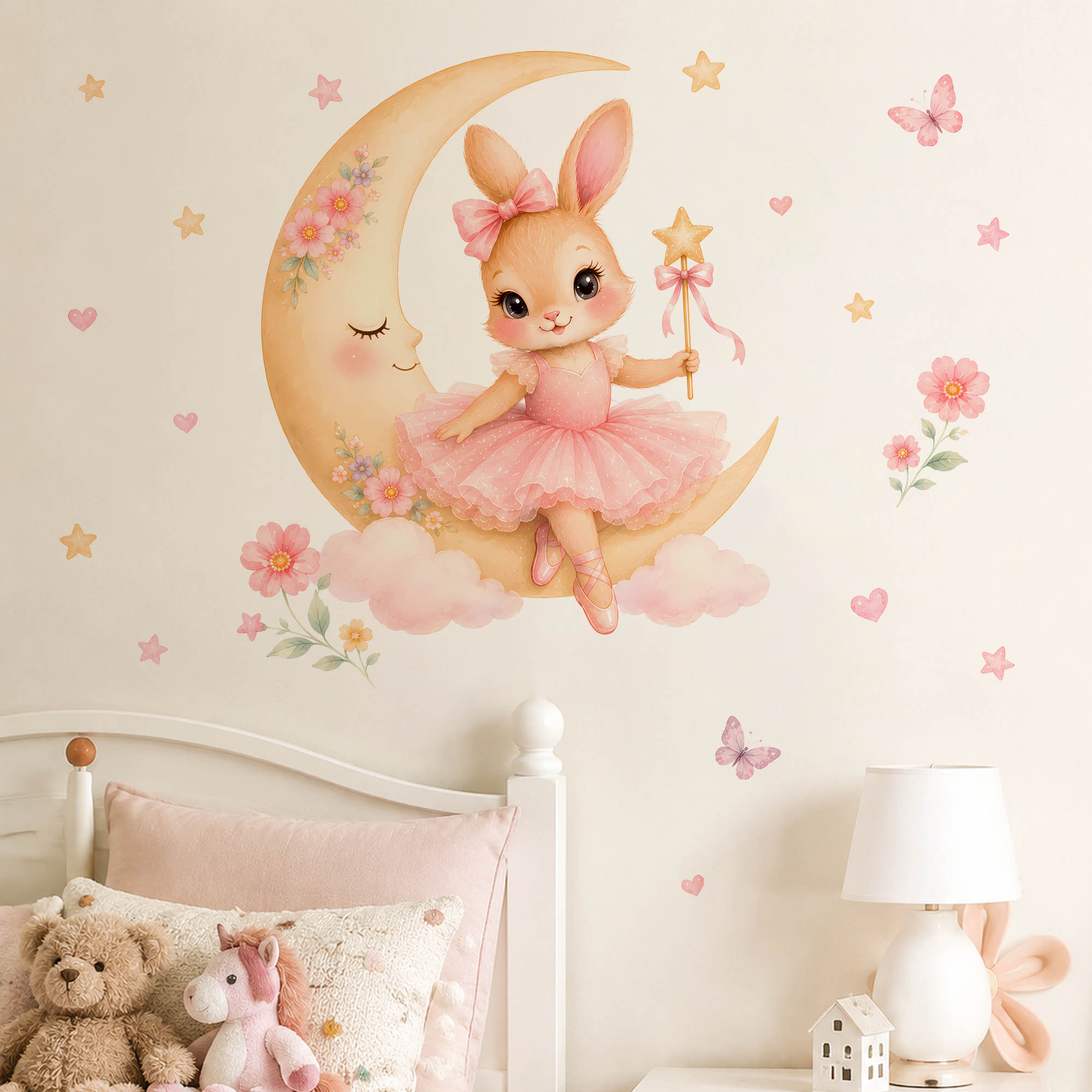 Наклейки на стену «Акварельная – обзор и цена Baby Girl Nursery Quotes